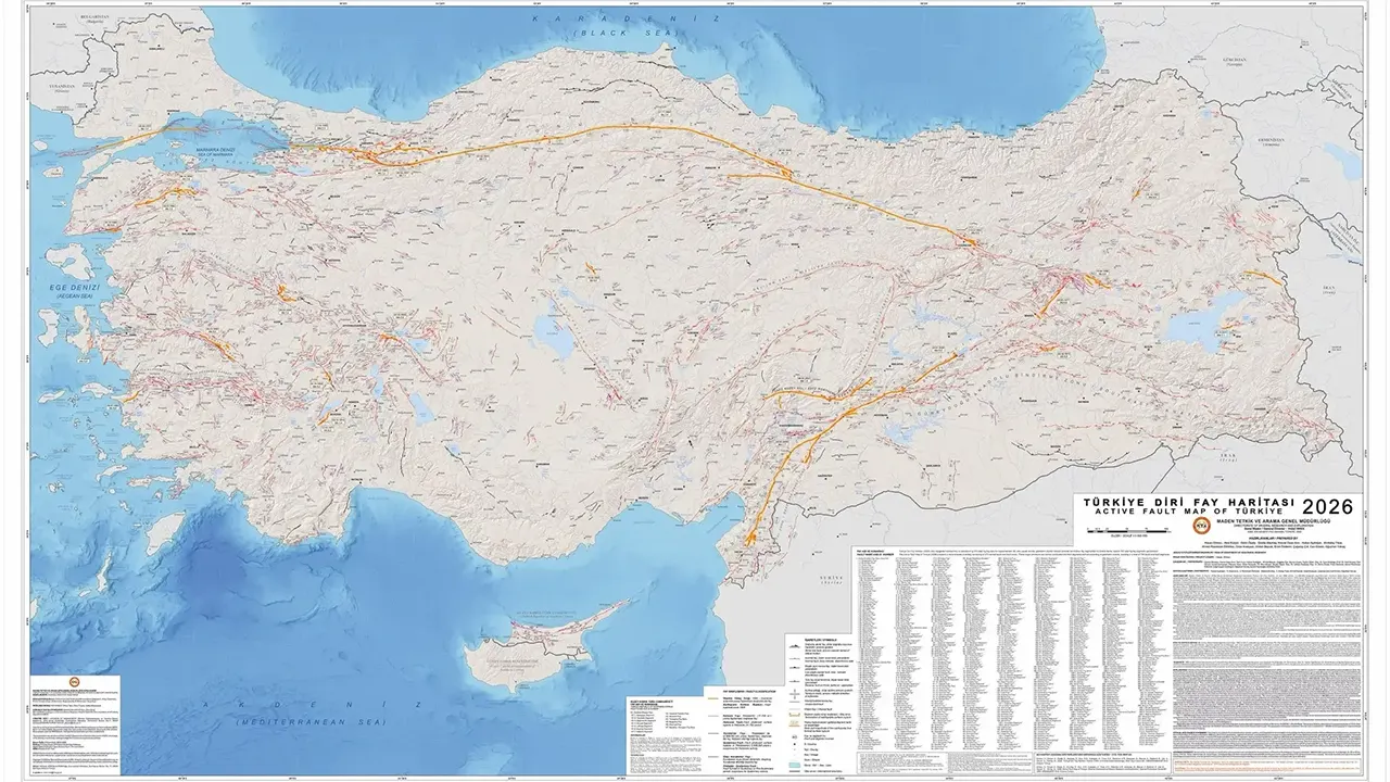 Mta Türkiye Diri Fay Haritası 2026 Güncel Deprem Fay Hatları Listesi-1