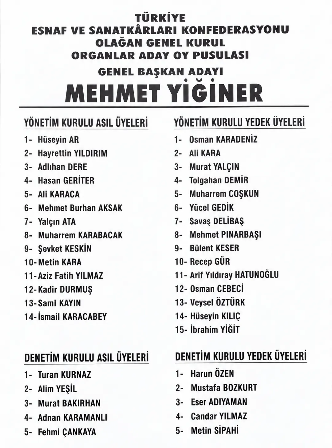 Tesk Liste