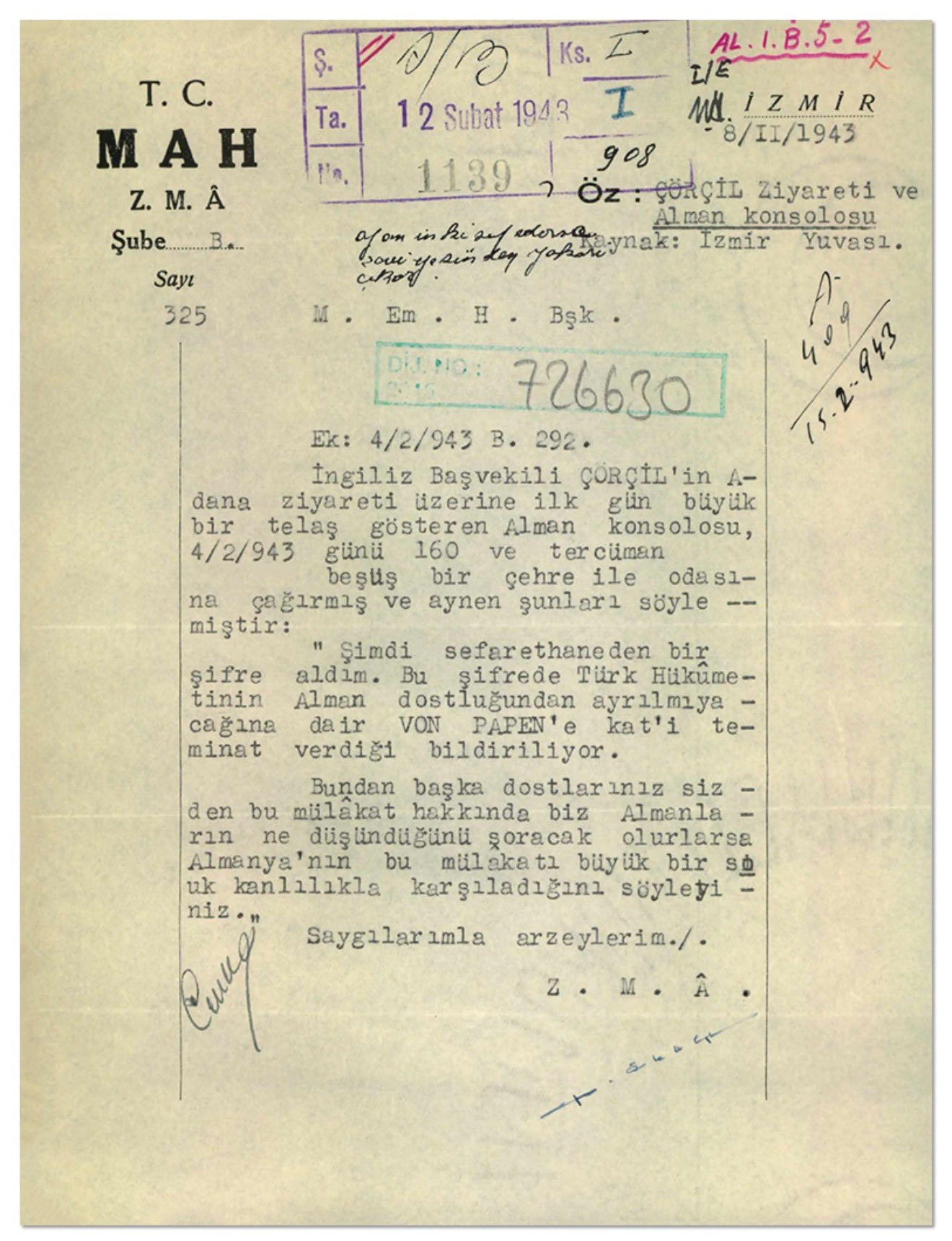 Mi̇t Arşivinden 83 Yıl Sonra Çıktı İnönü Churchill Görüşmesi Almanları Nasıl Telaşlandırdı 4
